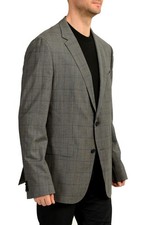 Hugo Boss Men's "Novan6/Ben2" Slim Fit Gray 100 Wool Blazer US 48R IT 58R