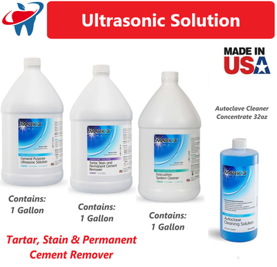 #ad Dental General Ultrasonic Solution Evacuation System Cleaner Cement Remover 1 Gl $40.65