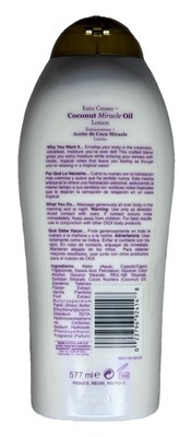 Ogx Body Lotion Coconut Oil Miracle Extra Creamy 19.5 Oz