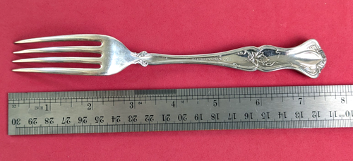 1847 Rogers 1904 VINTAGE GRAPE 6 Dinner Forks XS Triple No Monos 7 1/2" - Picture 6 of 8