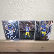Panini Puka Nacua Rookie (RC) NFL Rams set of 3 cards
