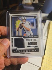 2023 Panini Contenders Aidan O'Connell Rookie Ticket Jersey Patch Variation