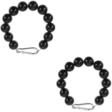 2 Pack Bead Chain Flagpole Fixing Rope Ring Father Beaded Arrangement