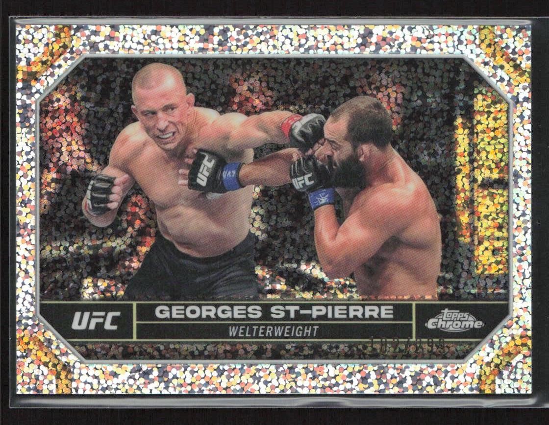 Georges St-Pierre 2024 Topps Chrome UFC #68 Speckle /299