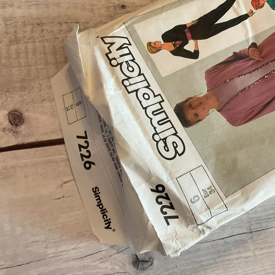 Simplicity 7226 Sewing Pattern Jacket Pants Skirt Top Wardrobe Miss Sz 6 UNCUT - Image 4 of 4