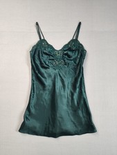 Victoria's Secret Women Mini Dress M Green Spaghetti Strap Sleeveless Sleepwear