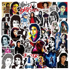 50 Michael Jackson Music Stickers - Scrapbook, Laptop, Consoles, Books, Cases