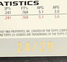 2007-08 Topps Co-Signers Kobe Bryant/James Worthy SP #24/29 KOBE JERSEY MATCH!!!