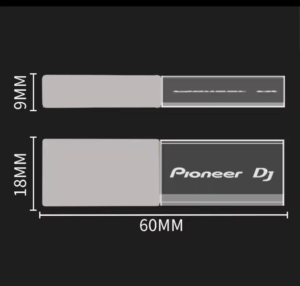 Clé USB Cristal Pioneer DJ – 128 Go – Design Luxe & LED - Image 3 of 4