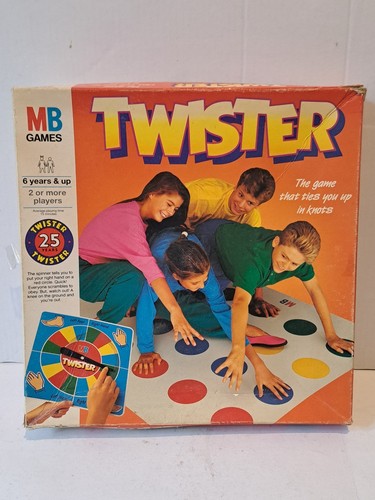 Twister Game by MB Games, 25th Anniversary Edition 1990 In Good Condition - Picture 1 of 14