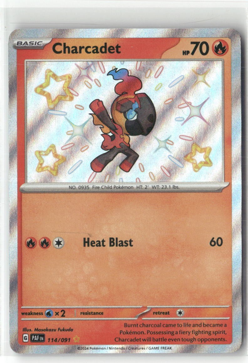 Pokemon Charcadet - Shiny Rare SV: Paldean Fates 114/091 NM