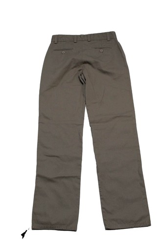 Ragazzo Uomo Boy's Teen Straight Leg Cotton Khaki Pants Beige Size 16/28 - Picture 2 of 4
