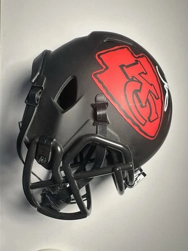 Kansas City Chiefs Autographed Football Mini  Helmet