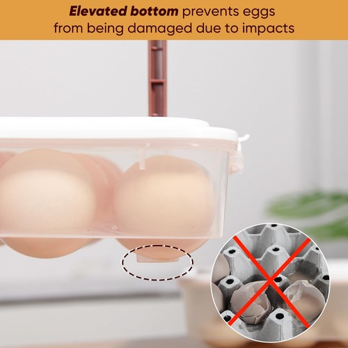 Deviled Egg Containers with Lid, (Set of 2), Plastic Deviled Egg Tray Carrier... - Picture 4 of 7