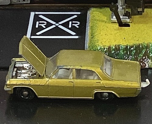 Coche de juguete vintage Lesney Matchbox serie nº 36 Opel Diplomat dorado fundido a presión