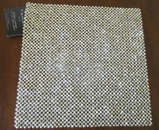 Tahari Gold Beaded Square Charger Placemat Centerpiece Sparkle More Available