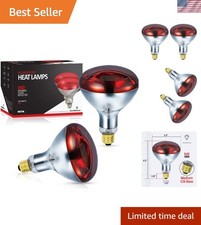 250 Watts R40 Infrared Red Heat Lamps – Optimal Warmth for Pets & Livestock