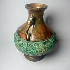 花瓶，古銅製，（旧家藏出し）古董，茶道具，書房置物，重