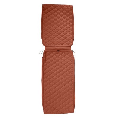 Classic Accessories Montlake FadeSafe Rectangle Chaise Seat Quilted Lounge Spice