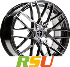 Tomason TN19 dark hyperblack polished 8.5x19" ET45 LK5 112 ML 72.6 Alufelgen ...