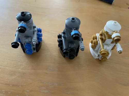 Lego Doctor Who Dalek -  Grey Dalek And Imperial Dalek, 1988 And Dalek Guard.