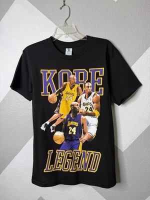 Kobe Bryant Mens Black Lakers Legend Graphic Tee Shirt Small NBA