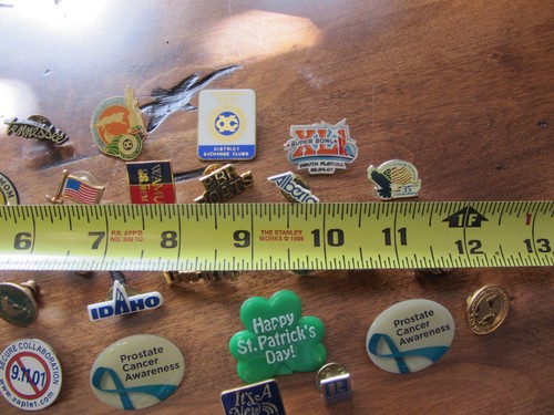 huge lot vintage pins pinback tack jewelry states sports business holiday etc. - Picture 11 of 14
