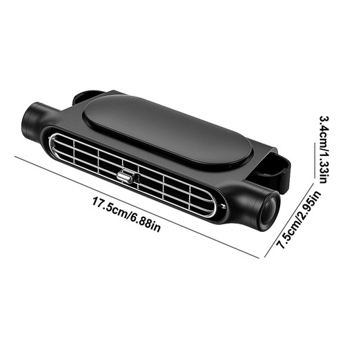 Mini ventilador de refrigeración portátil USB para respaldo de asiento de coche SUV reposacabezas de 3 velocidades enfriador silencioso - Imagen 3 de 14