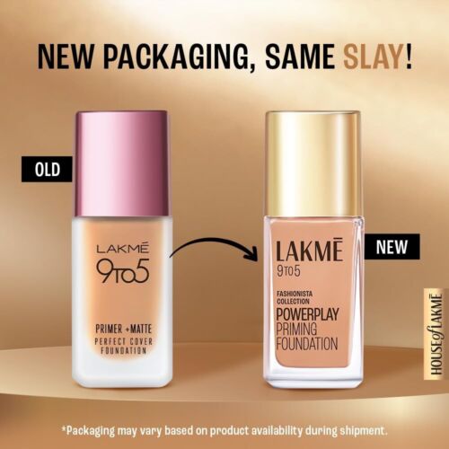 Lakme 9To5 Primer + Matte Perfect Cover Foundation, W320 Warm Caramel, 25 ml - Picture 2 of 7
