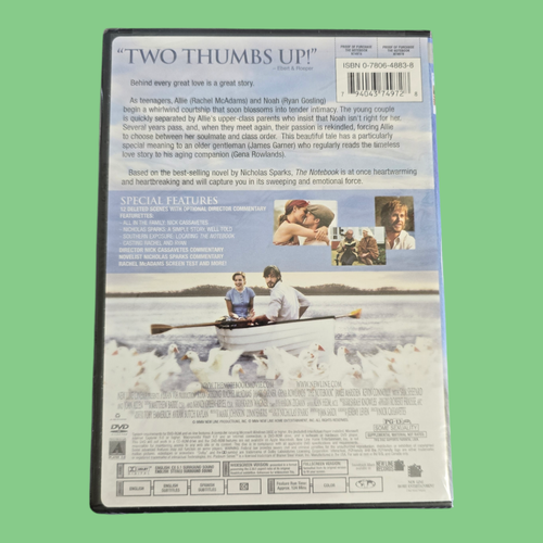 NEW Sealed The Notebook (DVD, 2004) - Imagen 2 de 5