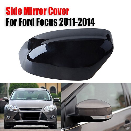For Ford Focus MK2 08-11/MK3 11-14 Glossy Door Side Mirror Cover Trim Cover Left - Foto 1 di 8
