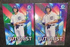 Spencer Torkelson 2021 Bowman Chrome Futurist  GREEN REFRACTOR /99 RC LOT