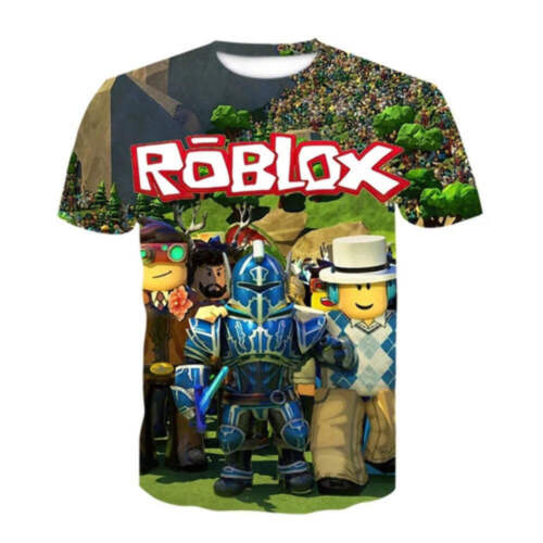 Roblox Kids T-shirt Boys Game Sports T-shirt Child Cartoon Short - Picture 19 of 79