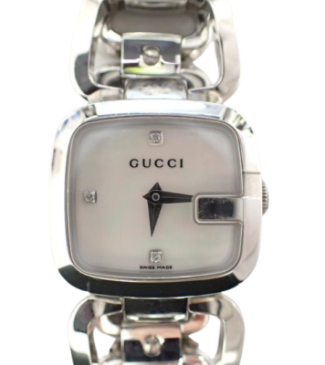 GUCCI レディース 腕時計 125.5 レディースウォッチ Gucci 125.5 White Quartz Women's Watch Series Stainless