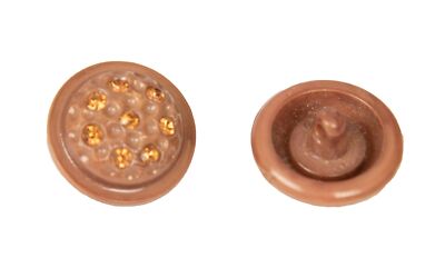 SG Set 4 runde Kunststoffknöpfe mit Nähschaft mm.25 x 25 x 15 mm Gliedmaßen