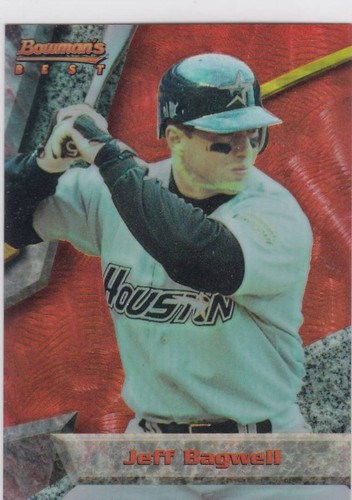 Jeff Bagwell [Red Refractor] #53 1994 Bowman's Best card