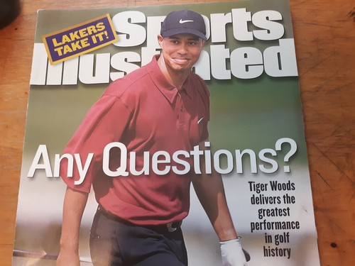 2000 TIGER WOODS SPORTS ILLUSTRATED "Any Questions?" ~ Newsstand NO LABEL!! GOLF - Picture 2 of 9