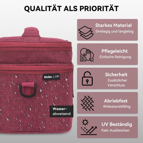 DADA LAB Tasche für Inhalationsgeräte – Passend für Pari Boy, Medisana, Omron - Bild 6 von 10