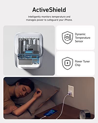 USB C Ladegerät 20W Anker 511 Ladegerät Nano Pro PIQ 3.0 Langlebig Kompakt Schnell Cha... - Bild 3 von 6