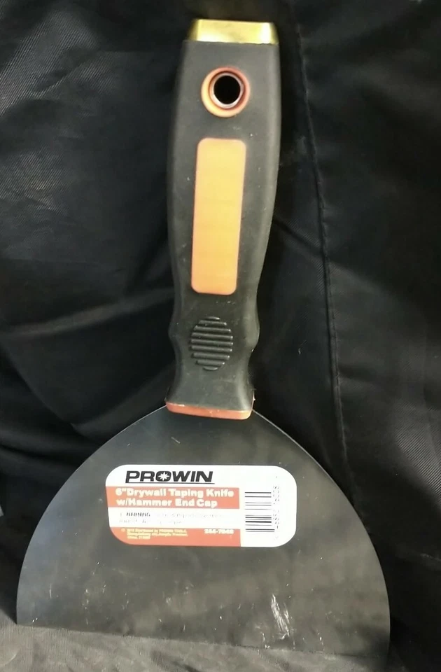 (4) Cuchillos de cuchillo para cinta de paneles de yeso de 6" con tapa de extremo de martillo   Foto 2 de 3