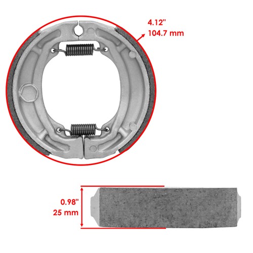 For Suzuki LT-Z90 Quadsport Z90 2X4 2014-2020 Front and Rear Brake Shoes - Foto 2 di 7