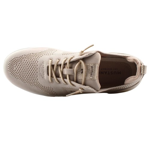 Zapatillas bajas de mujer Mustang beige 1488303/243 ocio - Imagen 5 de 7