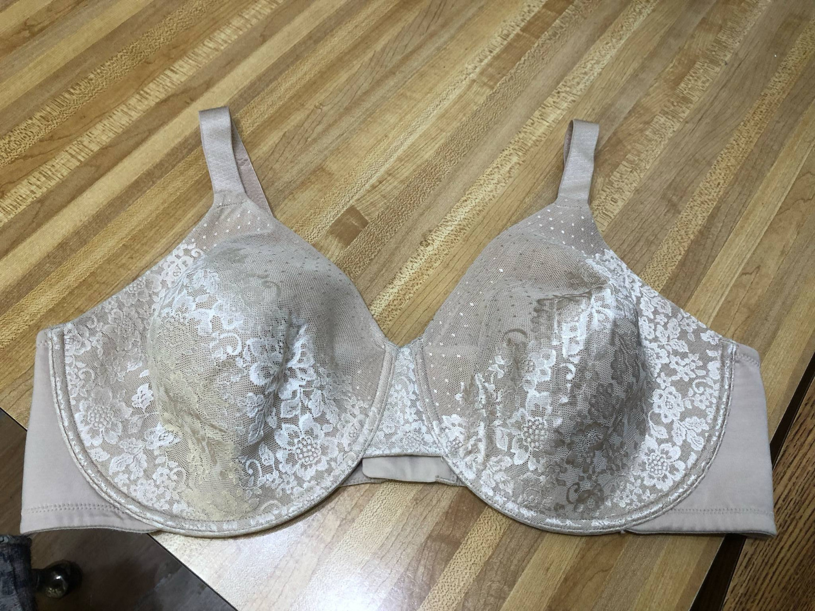 Vanity Fair Beauty Back Underwire Minimizer Bra 44DD Beige Nude Style 76080