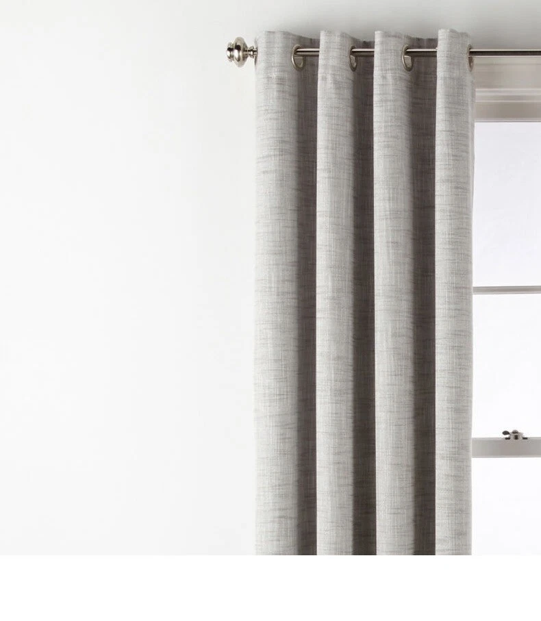 Panel Cortina JCP Presley Sparkle Skyline Gris Plata Ojal Apagón 50 x 95 Foto 4 de 4