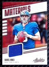 2019 Panini Absolute #RM-7 Rookie Materials - Daniel Jones - Giants