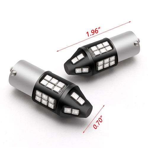 7506 1156 LED Flash Strobe Brake Stop Light Bulbs for Audi BMW VW Mercedes RED - Picture 7 of 16