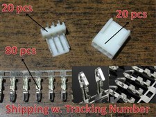 20 sets KF2510-4P 2.54mm Pin Header Terminal Housing Connector Kits