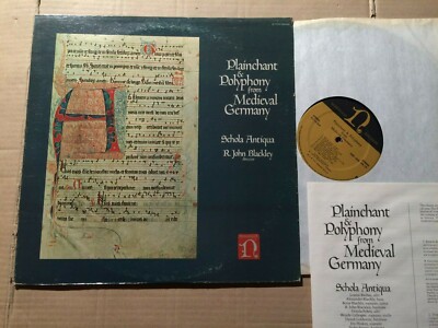 PLAINCHANT & POLYPHONY from MEDIEVAL GERMANY - BLACKLEY - LP - US 1975 (K219) 