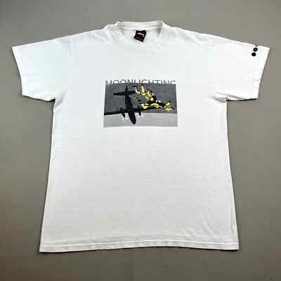 Vintage Stussy T-Shirt Adult Medium White Moonlighting Vintage Stussy T-Shirt Adult Medium White Moonlighting