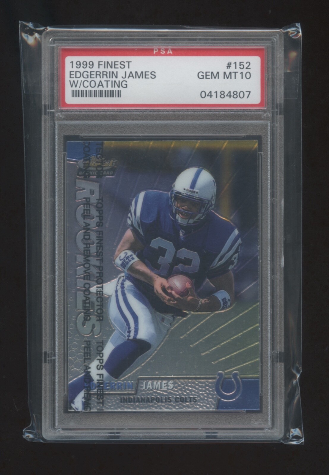 Edgerrin James Finest #152 w/Coating